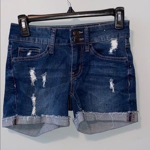 Ripped Jean Shorts